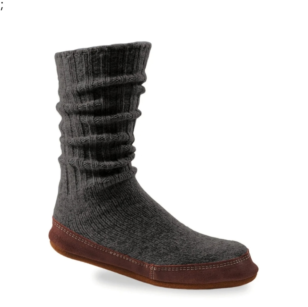 Acorn slipper sock